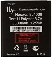 Аккумуляторная батарея Fly BL4009 2500mAh