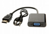 Адаптер HDMI to VGA + audio 15 см (черный)