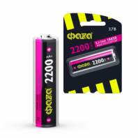 Аккумулятор 18650 Фаzа Li-ion 2200mAh (высокий +) BL-1