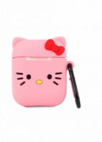 Бокс для наушников AirPods/AirPods 2 3D Kitty (розовый)