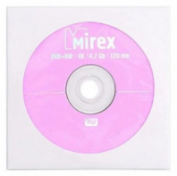 Оптический диск DVD+RW 4.7Gb14X Mirex перезаписываемый в конверте