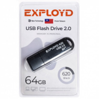 USB флэш-накопитель Exployd EX-620 64GB Black USB2.0