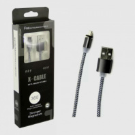 USB кабель магнитный Micro USB, 1.0м серебро