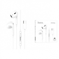 Гарнитур вкладная Hoco M101 Max Crystal joy Type-C (iP15) белый