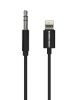 Кабель аудио AUX-Lightning More Choice UK22i Jack 3.5mm 2м чёрный