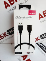 Кабель удлинитель Olmio USB 2.0,  USB мама - USB папа AM/AF,1,8м,Арт.00-00022695