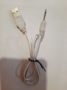 USB кабель для зарядки Jack 2.5 штекер, белый 