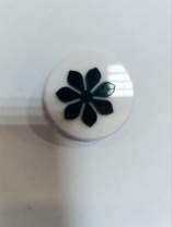 PopSocket для телефона круглый с объёмным рисунком (цвет бело-чёрный, в пакетике)