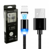 USB кабель магнитный Micro USB, 1.0м черный