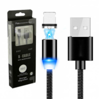 USB кабель магнитный Micro USB, 1.0м черный