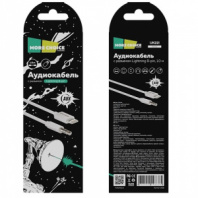 Кабель аудио AUX-Lightning More Choice UK22i Jack 3.5mm 1м белый