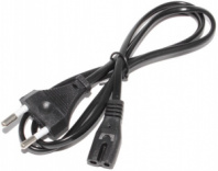 Сетевой кабель питания 220v PC01 2pin C7 1м для раиоапаратуры (шнур от сети) тех.пак, пр-во Китай