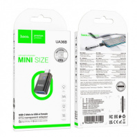 Переходник Hoco UA36B USB (м)-Type-C (п) черный