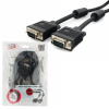 Кабель видео VGA-VGA Premium Cablexpert CC-PPVGA-6B, 15M/15M, 1.8м, черный, феррит.кольца, пакет