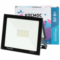 Прожектор светодиодный Космос 50Вт, 4000Лм, IP65, 6500K, Super-Slim