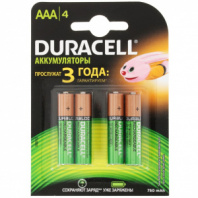 Аккумулятор Duracell AAA 750mAh NiMh 4BL 
