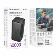 Power Bank Borofone BJ80C 50 000mAh PD 20W+QC 3.0 (черный)