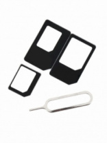 Адаптер для SIM карт в наборе Dream (nano, micro, mini) черный