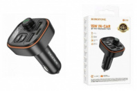 FM-модулятор Borofone BC59 Bluetooth 15W 2USB/Type-C (черный)