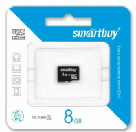 Карта памяти Smart Buy 8GB microSDHC Class4 (без адаптера)