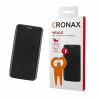 Чехол - книжка CRONAX экокожа и TPU силикон Fashion case для Honor 7A/7S/Y5 2018/Y5Lite черный
