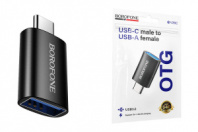 Переходник Borofone BV26C OTG USB3.0 - Type-C черный 