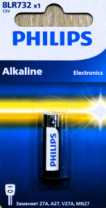 Батарейка Philips LR27A BL-1 ( A27-BP1,бат-ка,12V)