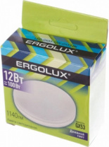 Лампа светодиодная Ergolux GX53 12W 6000K холодная