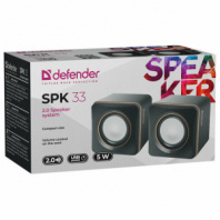 Акустическая система 2.0 Defender SPK 33 5W USB черные