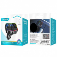 FM модулятор Kakusiga KSC-1059 Bluetooth 2*USB+Type-C PD цвет чёрный, в коробочке