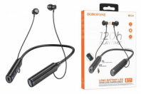 Гарнитура вкладные Bluetooth Borofone BE64 Sport с кнопкой ответа (черный)