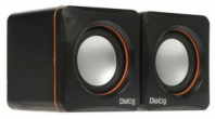 Акустическая система 2.0 Dialog Colibri AC-04UP 5W USB черно/оранжевые