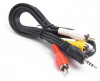 Кабель видео 3,5Дж-3RCA, 1,0 м (шт/шт)