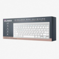 Клавиатура беспроводная Olmio WK-15 компактная с поддержкой Bluetooth, белый