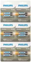 Батарейка Philips LR03/AAA Alkaline BL12 (2*6 шт) 1.5В