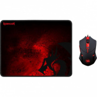 Комплект мышь игровая+коврик 330*260*3mm Redragon M601-BA