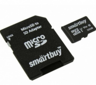 Карта памяти Smart Buy 4GB microSDHC Class 10 (без адаптера)