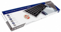 Клавиатура беспров Gembird KBW-2, Bluetooth, алюминий, перекл. между 4 устройств., мультимедиа, ножн