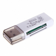 Картридер KR02 SD, TF (MicroSD), M2, MMC, MS, MS Duo, XD и др. белый
