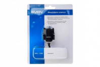 Микрофон SVEN MK-150 компьютерный, черный, крепление-клипса 1.8м, 3.5