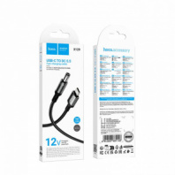 Кабель USB - DC5.5 12V Hoco X129 (черный) 1м