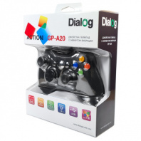 Геймпад (джойстик/контроллер) для PC DIALOG GP-A20 USB для PC - вибрация, 12 кнопок, черный