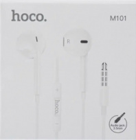 Гарнитур вкладная Hoco M101 Crystal joy белый
