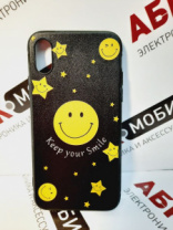 Задняя панель для  iPhone X TPU Print 058