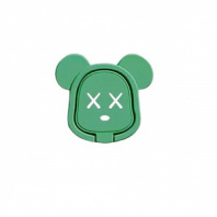 Кольцо-подставка для телефона металлическое Bearbrick цвет зеленый
